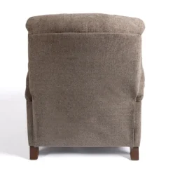 Accent Chairs-Kirkland's Home Gabor Ash Tufted Upholstered Recliner Gray