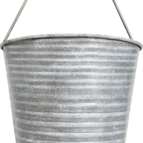 Wall Storage-Kirkland's Home Galvanized Silver Bucket Wall Planters