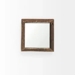 Decorative Mirrors-Kirkland's Home Garcelle Raw Wood Square Wall Mirror