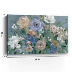 Canvas Art-Kirkland's Home Garden Harmony Canvas Art Print Gray/Purple/White