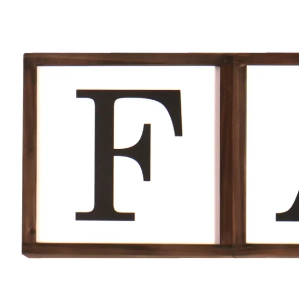 Wall Quotes & Signs-Kirkland's Home Gather Family Reversible Wood Box Brown/Black/White