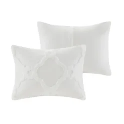 Comforters-Kirkland's Home Geometric California King 3-Pc Comforter Set White