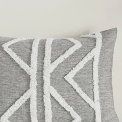 Comforters-Kirkland's Home Geometric 3-Pc. California King Comforter Set Gray