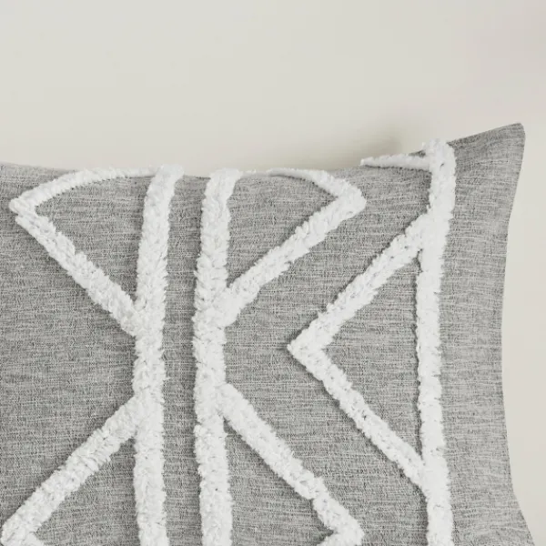 Comforters-Kirkland's Home Geometric 3-Pc. Full/Queen Comforter Set Gray