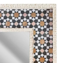 Decorative Mirrors-Kirkland's Home Geometric Tile Print Mirror