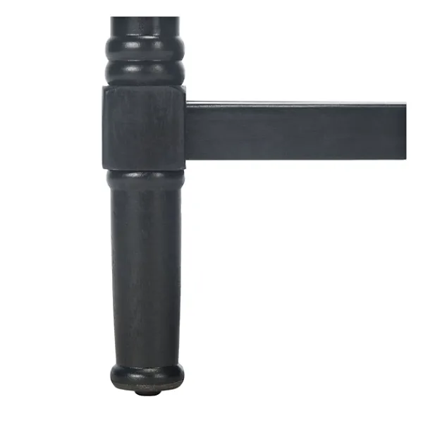 Accent & End Tables-Kirkland's Home Geometrical Industrial Pull Accent Table Black