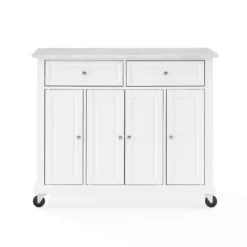 Kitchen Islands & Bar Carts-Kirkland's Home Gia All Marble Kitchen Island White