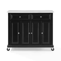Kitchen Islands & Bar Carts-Kirkland's Home Gia Black And White Marble Kitchen Island Black/White