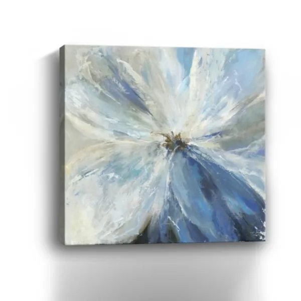 Canvas Art-Kirkland's Home Gigi Flower I Canvas Art Print, 40X40 In. Blue/White