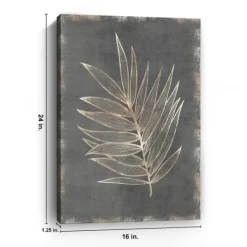 Canvas Art-Kirkland's Home Gilded Botanical I Canvas Art Print Black/Gold/Brown