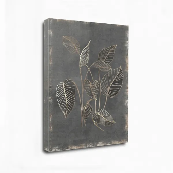 Canvas Art-Kirkland's Home Gilded Botanical Iii Canvas Art Print Black/Gold/Brown
