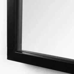 Decorative Mirrors-Kirkland's Home Giovanna Black Metal Pointed Arch Wall Mirror