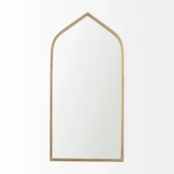 Decorative Mirrors-Kirkland's Home Giovanna Gold Metal Frame Ogee Arch Wall Mirror