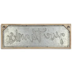 Wall Quotes & Signs-Kirkland's Home Give Thanks Sign Brown/Gray