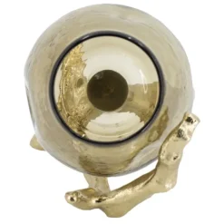 Candle Holders-Kirkland's Home Glass And Metal Driftwood Candle Holder Gold