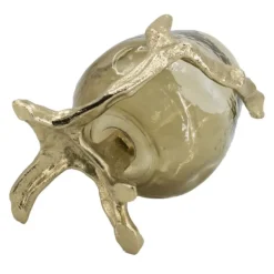 Candle Holders-Kirkland's Home Glass And Metal Driftwood Candle Holder Gold