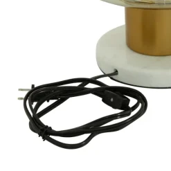 Table Lamps-Kirkland's Home Glass Shade Gold Mushroom Table Lamp Clear