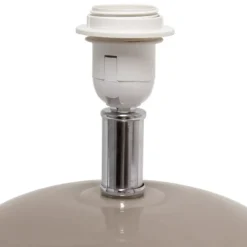 Table Lamps-Kirkland's Home Glass Short Oval Table Lamp Brown