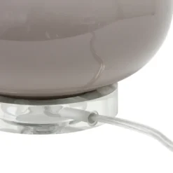 Table Lamps-Kirkland's Home Glass Short Oval Table Lamp Brown