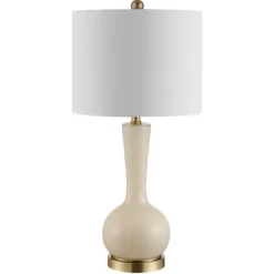 Table Lamps-Kirkland's Home Glazed Glass Teardrop Table Lamp Ivory