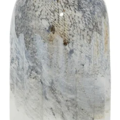 Vases-Kirkland's Home Glazed Gray Glass Vases, Set Of 2 Gray/White
