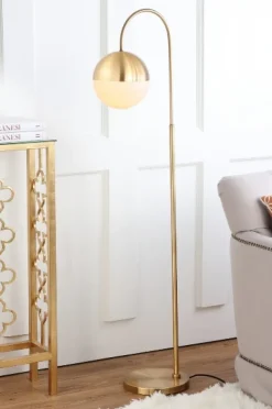 Floor Lamps-Kirkland's Home Globe Floor Lamp Gold
