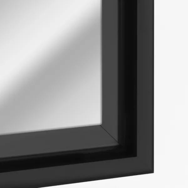 Framed Mirrors-Kirkland's Home Glossy Black Frame Leaning Mirror