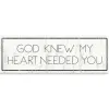 Wall Quotes & Signs-Kirkland's Home God Knew My Heart Needed You Canvas Art Print White