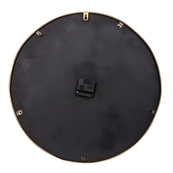 Clocks-Kirkland's Home Gold And Black Marble Face Wall Clock