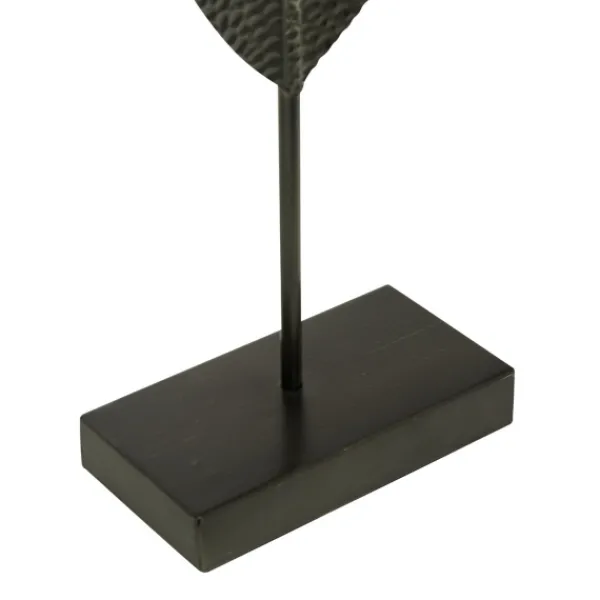 Statues & Figurines-Kirkland's Home Gold And Black Metal Leaf Statues, Set Of 3 Black/Gold