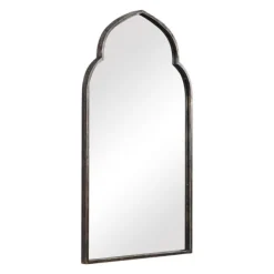 Decorative Mirrors-Kirkland's Home Gold And Bronze Metal Arch Mirror