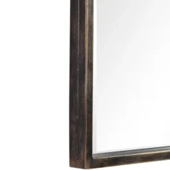 Decorative Mirrors-Kirkland's Home Gold And Bronze Metal Arch Mirror