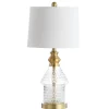 Table Lamps-Kirkland's Home Gold And Clear Bubble Glass Table Lamp White