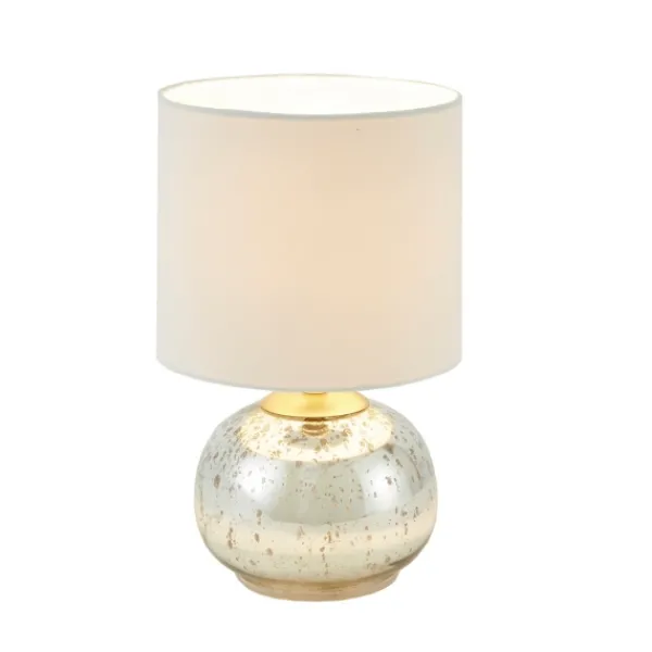 Table Lamps-Kirkland's Home Gold And Silver Mercury Glass Table Lamp White