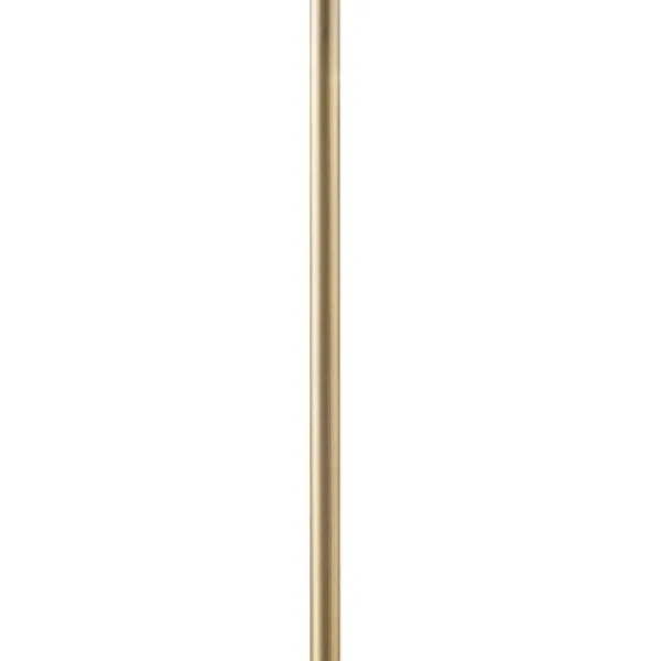 Floor Lamps-Kirkland's Home Gold Angular Modern Floor Lamp Ivory