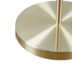 Floor Lamps-Kirkland's Home Gold Angular Modern Floor Lamp Ivory