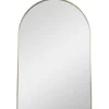 Decorative Mirrors-Kirkland's Home Gold Arch Frame Modern Wall Mirror