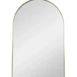 Decorative Mirrors-Kirkland's Home Gold Arch Frame Modern Wall Mirror