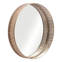 Framed Mirrors-Kirkland's Home Gold Cutout Ancient Ring Framed Mirror