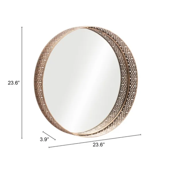 Framed Mirrors-Kirkland's Home Gold Cutout Ancient Ring Framed Mirror