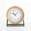 Decorative Accents-Kirkland's Home Gold Frame Modern Tabletop Clock Gold/White/Black