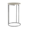 Accent & End Tables-Kirkland's Home Gold Geometric Mosaic Capiz And Metal C-Table