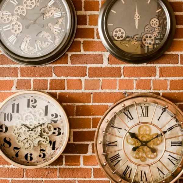 Clocks-Kirkland's Home Gold Gilded Frame Round Wall Clock