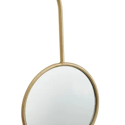 Decorative Mirrors-Kirkland's Home Gold Ingrid Metal Modern Wall Mirror