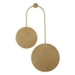Decorative Mirrors-Kirkland's Home Gold Ingrid Metal Modern Wall Mirror