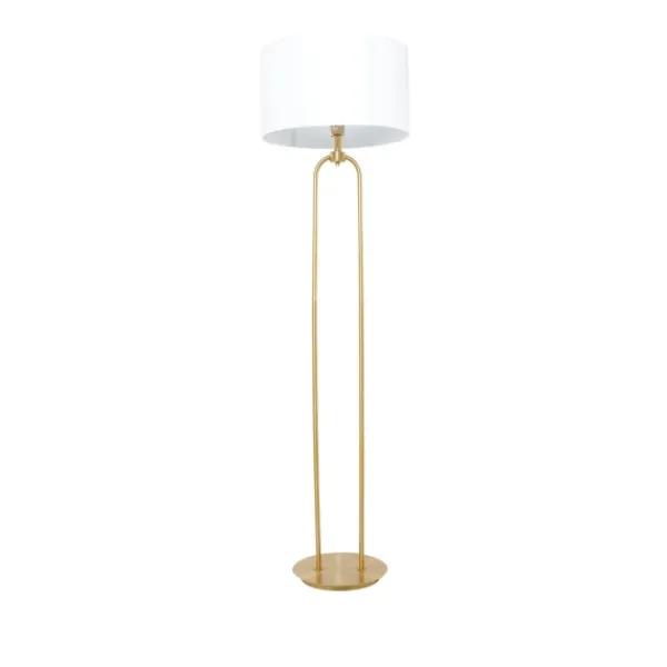 Floor Lamps-Kirkland's Home Gold Iron Arch Base Floor Lamp White