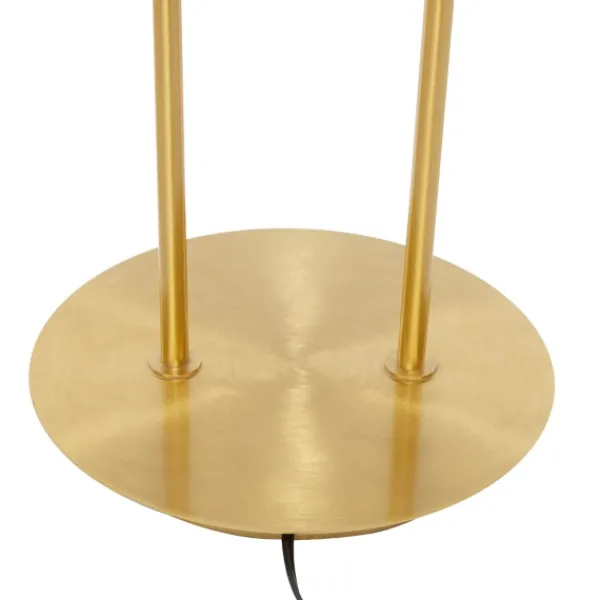 Floor Lamps-Kirkland's Home Gold Iron Arch Base Floor Lamp White