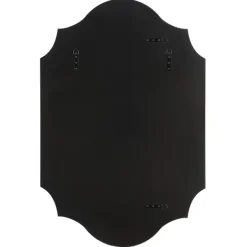 Decorative Mirrors-Kirkland's Home Gold Leaf Curved Metal Wall Mirror