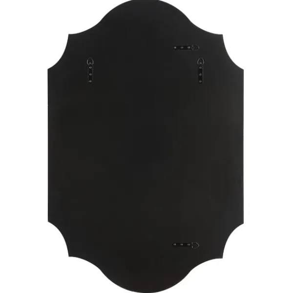 Decorative Mirrors-Kirkland's Home Gold Leaf Curved Metal Wall Mirror