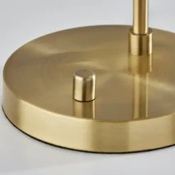Table Lamps-Kirkland's Home Gold Metal And Dual Glass Shade Table Lamp White